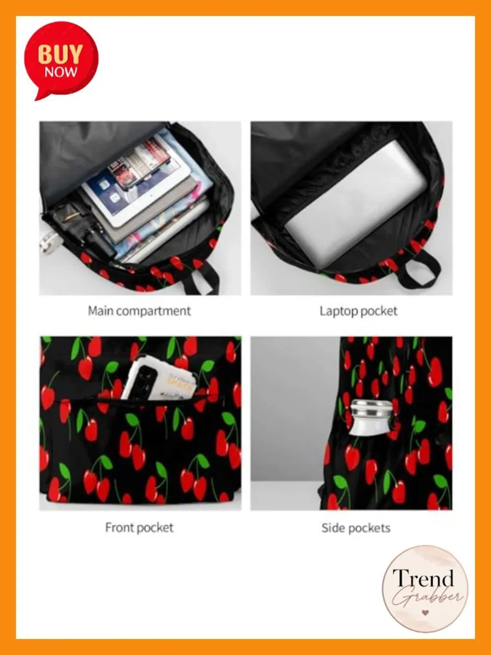 Large Laptop Backpack for College Travel Hiking with Padded Slot and Water
